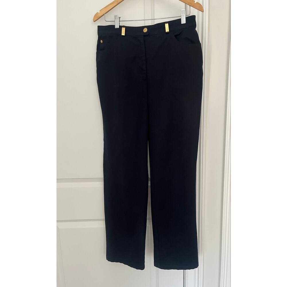 St. John Sport Black Pants women’s Sz. 12 straight leg